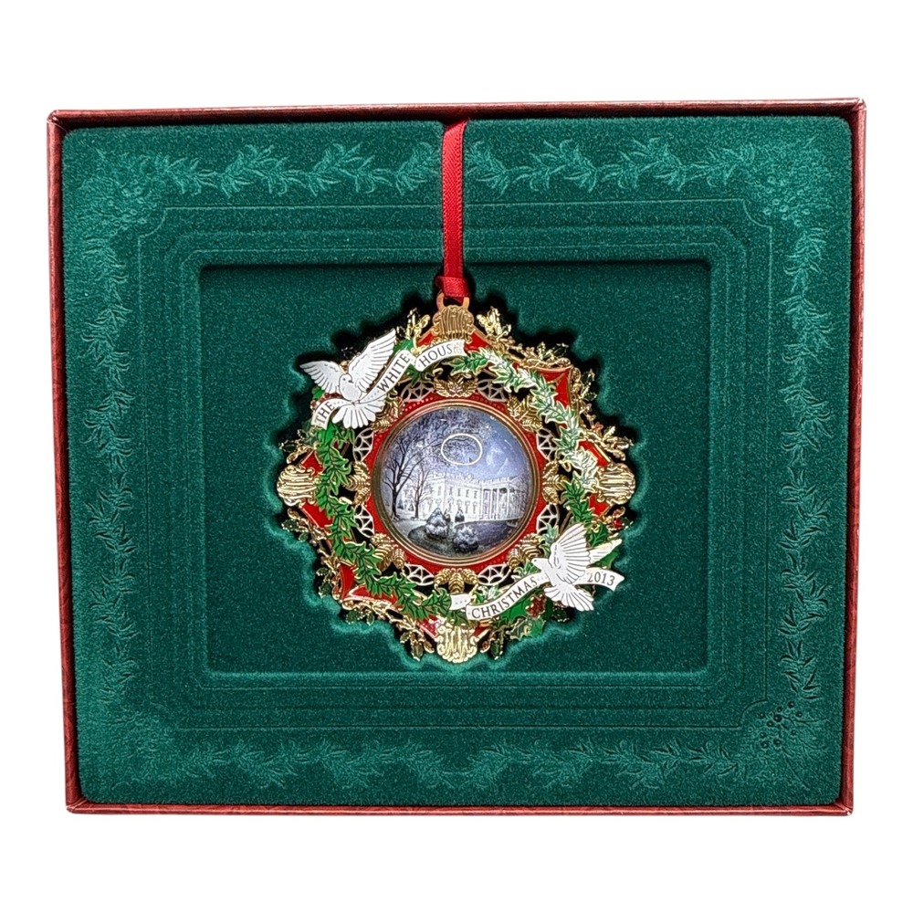 White House Historical‎ Association 2013 Christmas Ornament Woodrow Wilson Boxed